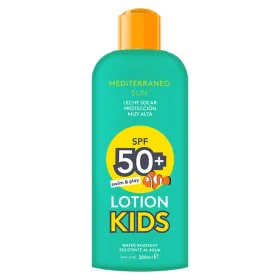 Crema Solare Kids Swim & Play Mediterraneo Sun SPF 50 (200 ml) di Mediterraneo Sun, Filtri solari - Rif: S0545951, Prezzo: 10...