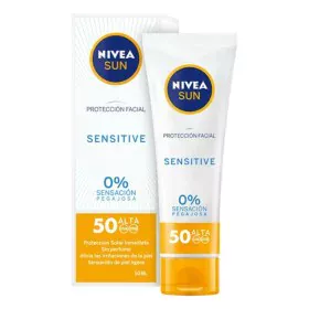 Facial Sun Cream Sensitive Nivea (50 ml) (Unisex) (50 ml) by Nivea, Sun filters - Ref: S0566805, Price: 11,35 €, Discount: %