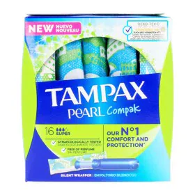 Assorbenti Interni Super PEARL Tampax Tampax Pearl Compak (18 uds) 18 uds di Tampax, Tamponi chimici - Rif: S0572559, Prezzo:...