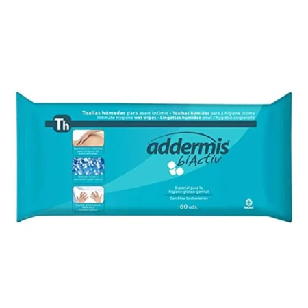 Lingettes imprégnées ADDERMIS BIACTIV Indasec 889-0760 (60 uds) (60 uds) de Indasec, Toilette intime - Réf : S0572805, Prix :...