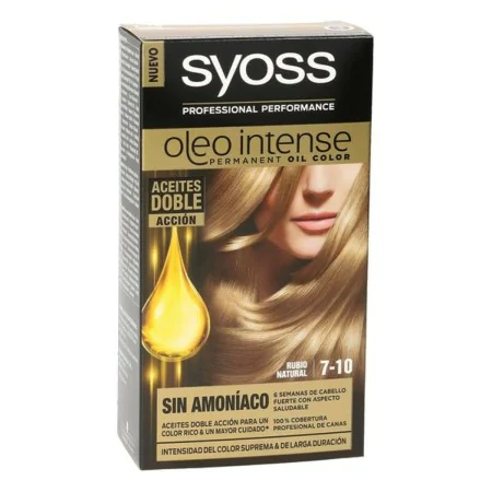 Dauerfärbung Syoss Olio Intense Ohne Ammoniak Nº 7,10 Blond natürlich von Syoss, Farben - Ref: S0585349, Preis: 6,33 €, Rabat...