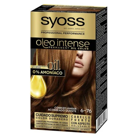 Permanent Dye Syoss Olio Intense Ammonia-free Nº 6.76 Cobrizo ambar by Syoss, Permanent Colour - Ref: S0587802, Price: 6,33 €...