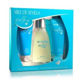 Conjunto de Perfume Unissexo Aire de Sevilla Azul Fresh Aire Sevilla 13584 3 Peças (3 pcs) de Aire Sevilla, Conjuntos - Ref: ...