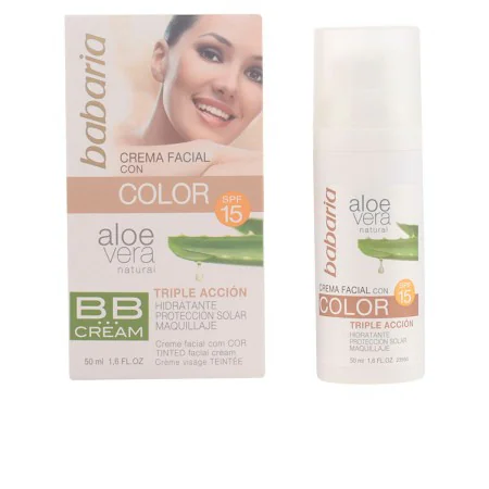 Crème Hydratante avec Couleur Babaria Spf 15 Aloe Vera (50 ml) de Babaria, BB Crèmes - Réf : S0589178, Prix : 7,16 €, Remise : %