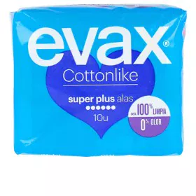 Super Sanitary Pads with Wings Evax (10 uds) by Evax, Pantyliners - Ref: S0589346, Price: 4,41 €, Discount: %