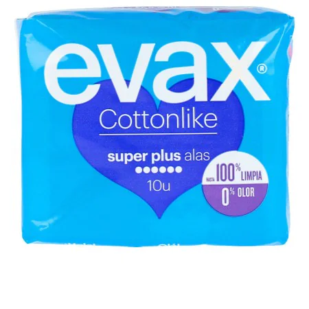 Super Sanitary Pads with Wings Evax (10 uds) by Evax, Pantyliners - Ref: S0589346, Price: 5,24 €, Discount: %