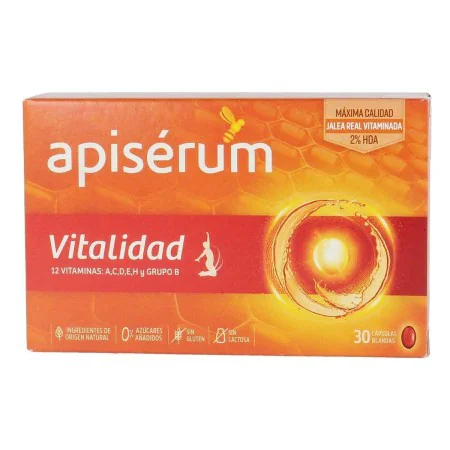 Supplément Alimentaire Apiserum Vitalidad 30 Unités de Apiserum, Multi-vitamines et minéraux - Réf : S0594236, Prix : 14,45 €...