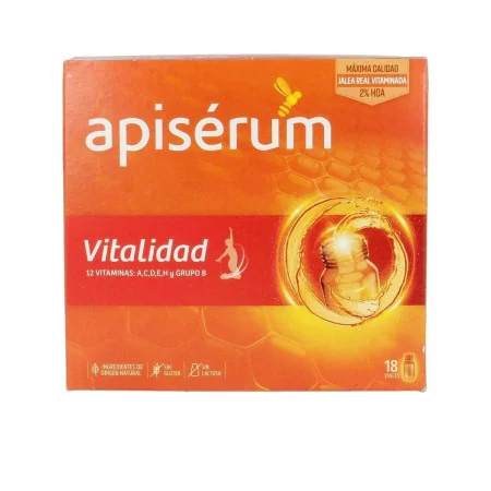 Complemento Alimenticio Apiserum Vitalidad 18 Unidades de Apiserum, Combinación de multivitaminas y minerales - Ref: S0594237...