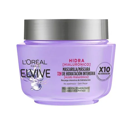 Masque pour cheveux L'Oreal Make Up Elvive Hidra Acide Hyaluronique (300 ml) de L'Oreal Make Up, Soins et masques - Réf : S05...