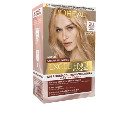 Permanent Dye L'Oreal Make Up Excellence Nº 9U Very Light Blonde by L'Oreal Make Up, Permanent Colour - Ref: S0596785, Price:...