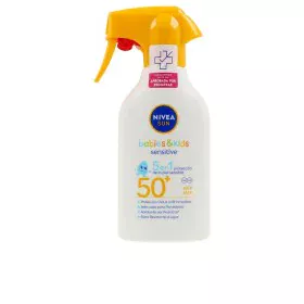 Sunscreen Spray for Children Nivea Sun Kids Sensitive SPF 50+ 270 ml by Nivea, Sun Lotions - Ref: S0597004, Price: 15,38 €, D...