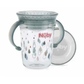 Training Glass Nûby NV0414019GREY + 6 Months 360º Grey 240 ml by Nûby, Sippy Cups - Ref: S0597071, Price: 16,14 €, Discount: %