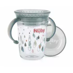 Training Glass Nûby NV0414019GREY + 6 Months 360º Grey 240 ml by Nûby, Sippy Cups - Ref: S0597071, Price: 15,45 €, Discount: %