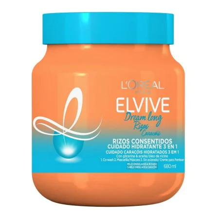 Hydrating Mask L'Oreal Make Up Elvive Dream Long 3-in-1 Marked and defined curls (200 ml) by L'Oreal Make Up, Deep Conditione...