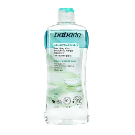 Zwei-Phasen-Reiniger zur Entfernung des Gesichts-Make-ups Babaria Micellares Wasser Aloe Vera (400 ml) von Babaria, Reinigung...