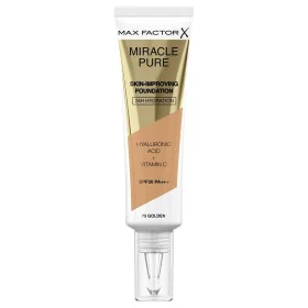 Liquid Make Up Base Max Factor Miracle Pure 75-golden SPF 30 (30 ml) by Max Factor, Foundations - Ref: S0598761, Price: 10,58...