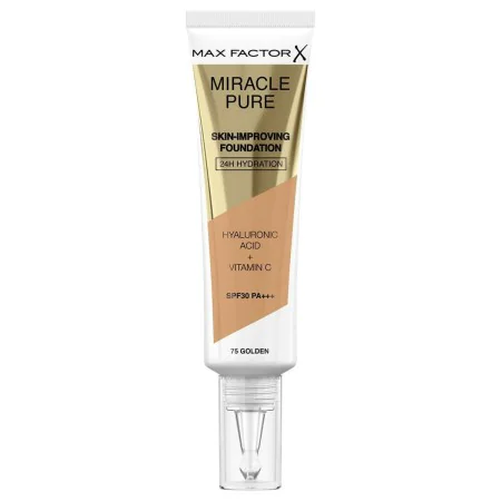 Liquid Make Up Base Max Factor Miracle Pure 75-golden SPF 30 (30 ml) by Max Factor, Foundations - Ref: S0598761, Price: 10,58...