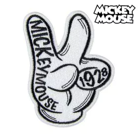 Parche Mickey Mouse Blanco Poliéster de Mickey Mouse, Adornos y ornamentos - Ref: S0723130, Precio: 3,06 €, Descuento: %