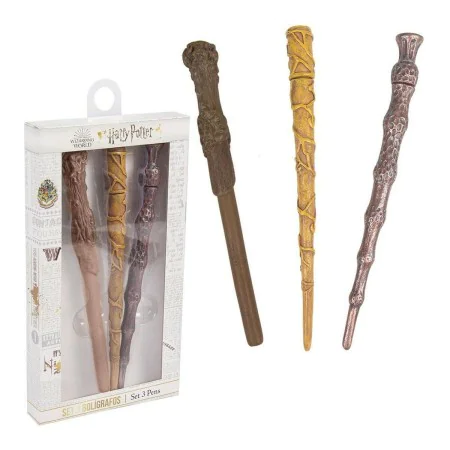 Set of Biros Harry Potter Brown (3 pcs) by Harry Potter, Stick Ballpoint Pens - Ref: S0724854, Price: 6,34 €, Discount: %