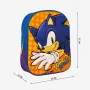 Mochila Escolar 3D Sonic Naranja Azul 25 x 31 x 9 cm de Sonic, Mochilas infantiles - Ref: S0737815, Precio: 9,17 €, Descuento: %