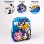 Zaino Scuola 3D Sonic 25 x 31 x 9 cm Azzurro di Sonic, Zainetti per bambini - Rif: S0737816, Prezzo: 9,17 €, Sconto: %