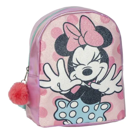 Casual Backpack Minnie Mouse Pink 19 x 23 x 8 cm by Minnie Mouse, Children's Backpacks - Ref: S0738669, Price: 11,50 €, Disco...