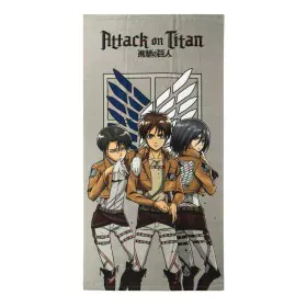 Telo da Mare Attack on Titan Multicolore 100 % poliestere 70 x 140 cm di Attack on Titan, Asciugamani - Rif: S0739986, Prezzo...