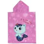 Serviette poncho avec capuche Gabby's Dollhouse Rose 50 x 115 cm de Gabby's Dollhouse, Serviettes de bain - Réf : S0740035, P...