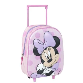 Schulrucksack mit Rädern Minnie Mouse Rosa 25 x 37 x 10 cm von Minnie Mouse, Kinderrucksäcke - Ref: S0740124, Preis: 15,48 €,...