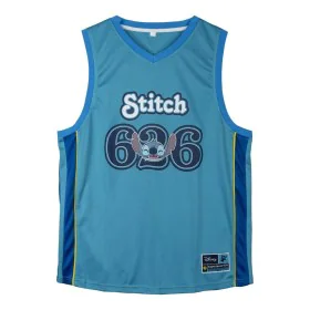 T-shirt de basquetebol Stitch Azul Unissexo de Stitch, Homem - Ref: S0741270, Preço: 23,70 €, Desconto: %