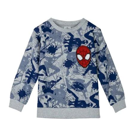 Sweat sans capuche enfant Spider-Man Gris de Spider-Man, Sweatshirts - Réf : S0741279, Prix : 13,55 €, Remise : %