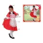 Costume per Bambini C3220 Rosso Cappuccetto Rosso Fantasia 5-6 Anni (4 Pezzi) di BigBuy Carnival, Bambini - Rif: S1102530, Pr...