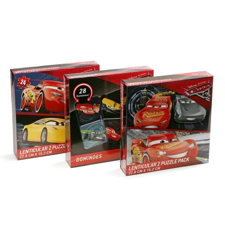 Conjunto Puzzle e Dominó Cars 3 Unidades de Cars, Puzzles - Ref: S1107844, Preço: 12,08 €, Desconto: %