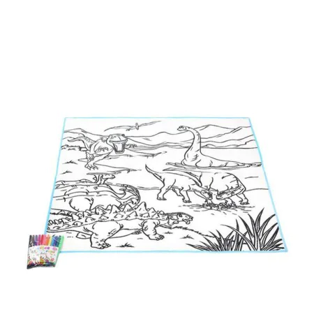 Tapete DIY Fantastic Color Dinosaurs 111354 de BigBuy Fun, Tinta - Ref: S1121419, Preço: 6,26 €, Desconto: %