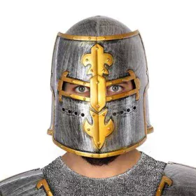 Casco Medieval Plateado Romano de BigBuy Carnival, Disfraces con accesorios - Ref: S1122483, Precio: 6,70 €, Descuento: %