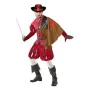 Costume per Adulti 113817 Rosso (3 pcs) Moschettiere di BigBuy Carnival, Adulti - Rif: S1125175, Prezzo: 29,89 €, Sconto: %