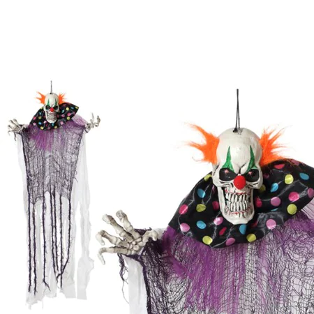 Hanging Clown Halloween 66673 (120 x 80 x 10 cm) 120 x 80 x 10 cm by BigBuy Carnival, Halloween - Ref: S1125777, Price: 12,78...