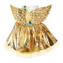 Asas de Fada Dourado Prateado Infantil Tutu de BigBuy Carnival, Capas e abas - Ref: S1126393, Preço: 6,52 €, Desconto: %