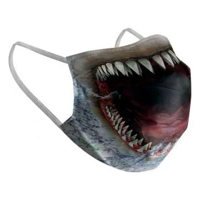 Hygienic Reusable Fabric Mask 6-9 years Shark by BigBuy Wellness, Disposables - Ref: S1126514, Price: 8,32 €, Discount: %