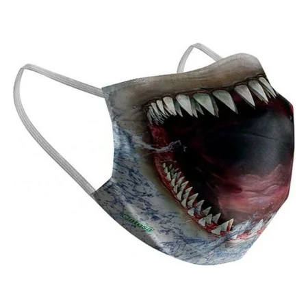 Masque en tissu hygiénique réutilisable 6-9 ans Requin de BigBuy Wellness, Produits jetables - Réf : S1126514, Prix : 7,49 €,...