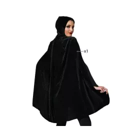 Cape Samt Schwarz Mit Kapuze 100 cm von BigBuy Carnival, Umhänge und Flügel - Ref: S1126531, Preis: 5,15 €, Rabatt: %