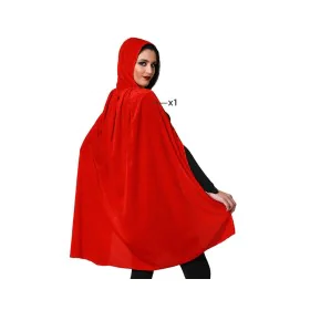 Cape Avec capuche 100 cm Rouge de BigBuy Carnival, Capes et ailes - Réf : S1126532, Prix : 6,13 €, Remise : %