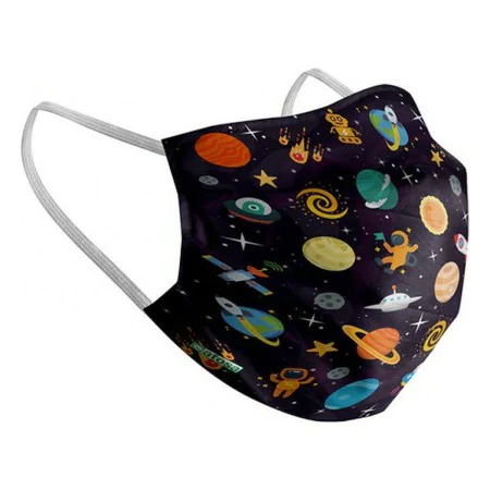 Masque en tissu hygiénique réutilisable Space Enfant de BigBuy Wellness, Produits jetables - Réf : S1127597, Prix : 8,32 €, R...