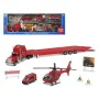 Playset Super Container Fire 39 x 14 cm Vehicle Carrier Truck by BigBuy Fun, Motor vehicles - Ref: S1127687, Price: 8,39 €, D...