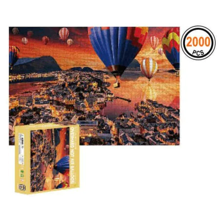 Puzzle Hot Air Balloon 2000 pcs by BigBuy Kids, Jigsaws - Ref: S1127895, Price: 9,86 €, Discount: %