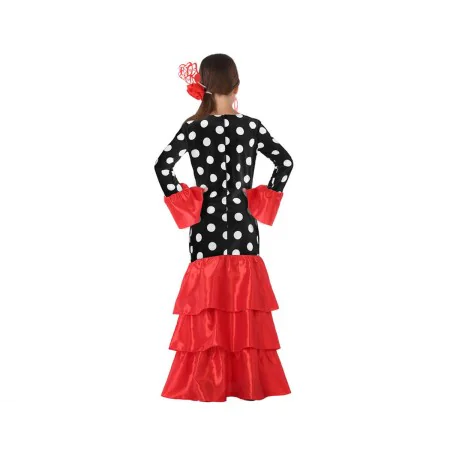 Costume per Adulti Flamenca Nero Rosso Spagna di BigBuy Carnival, Adulti - Rif: S1128471, Prezzo: 19,29 €, Sconto: %