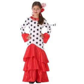 Costume for Children Red Flamenco Dancer Spain (1 Piece) by BigBuy Carnival, Kids & Toddlers - Ref: S1128794, Price: 19,29 €,...