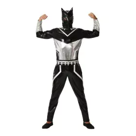 Verkleidung für Erwachsene Black Panther Schwarz Superheld von BigBuy Carnival, Kostüme für Erwachsene - Ref: S1128804, Preis...