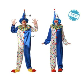 Costume for Adults M/L Male Clown Blue by BigBuy Carnival, Adults - Ref: S1128898, Price: 15,92 €, Discount: %