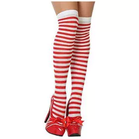 Collants de déguisement Striped Taille unique Rouge de BigBuy Carnival, Chaussettes et bas - Réf : S1129956, Prix : 2,17 €, R...